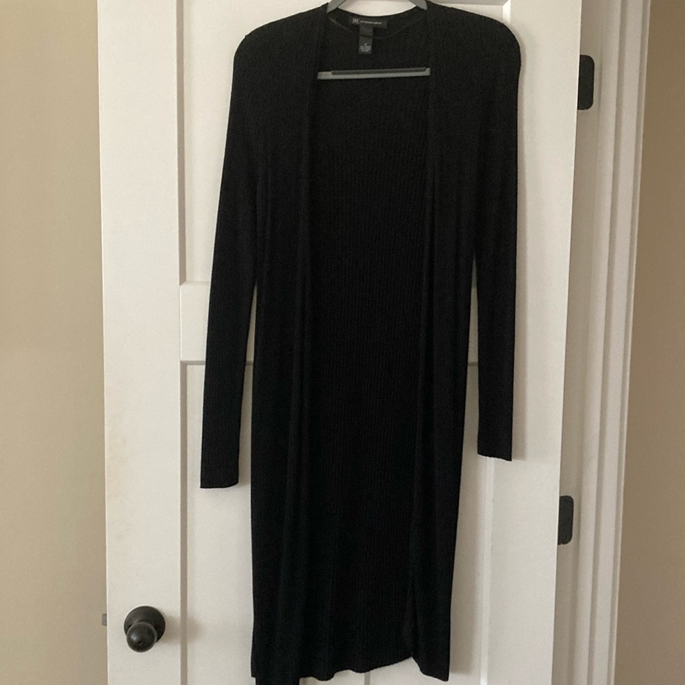 Long black summer sweater